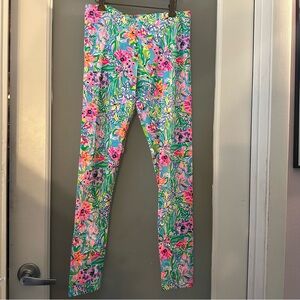 Lilly Pulitzer Maia Floral Kids Leggings NWOT girls XL 12/14